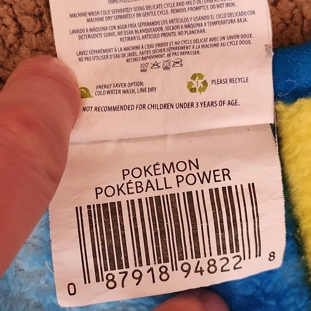 Northwest Company Pokemon Pokeball Power Pikachu Blue Throw Blanket Kids 46